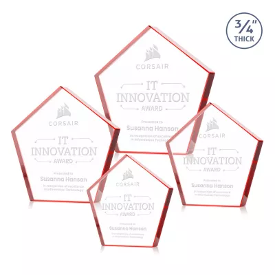 Belmar Pentagon Award - Red
