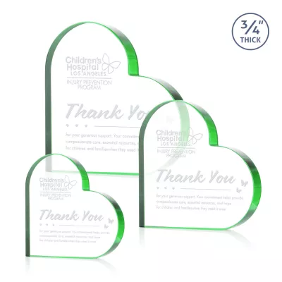 Davina Heart Award - Green