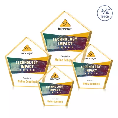 Belmar Pentagon VividPrint™ Award - Gold