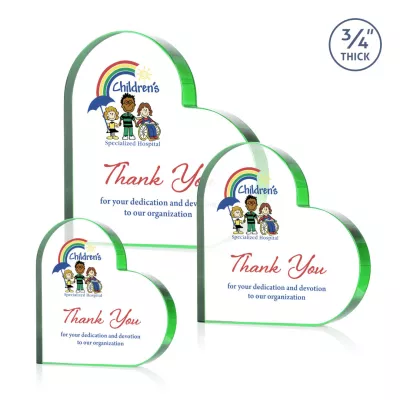Davina Heart VividPrint™ Award - Green