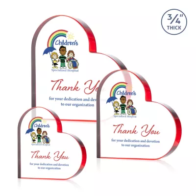 Davina Heart VividPrint™ Award - Red