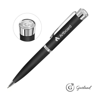 Garland® Executive Color Emblem Ballpoint Pen - Chrome