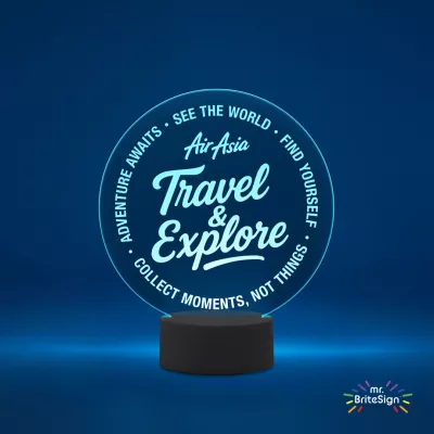 mr.BriteSign LED Acrylic Sign - Round