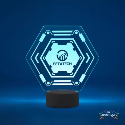 mr.BriteSign LED Acrylic Sign - Hexagon
