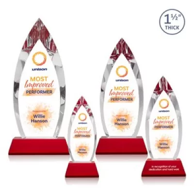 Fortier VividPrint™ Award on Entwhistle Base - Red