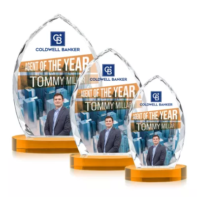 Wilton VividPrint™ Award on Alberton Base - Amber