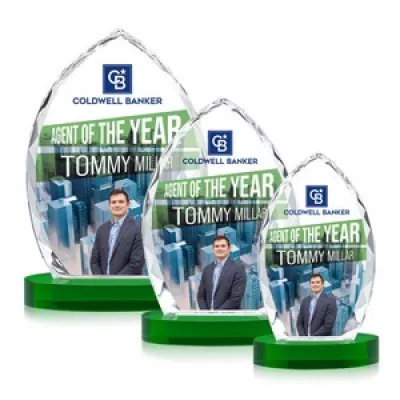 Wilton VividPrint™ Award on Alberton Base - Green