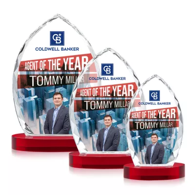 Wilton VividPrint™ Award on Alberton Base - Red