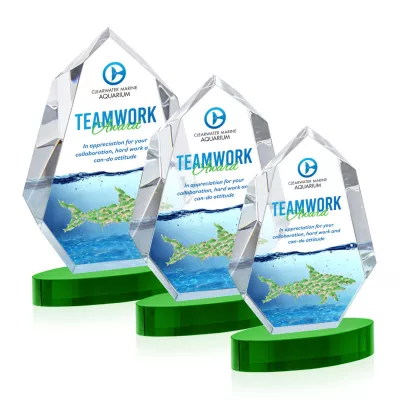 Norwood VividPrint™ Award on Alberton Base - Green