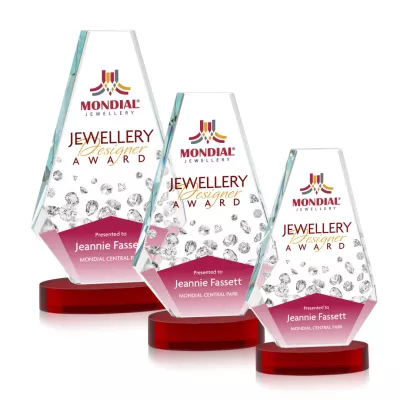 Kingsley VividPrint™ Award on Alberton Base - Red