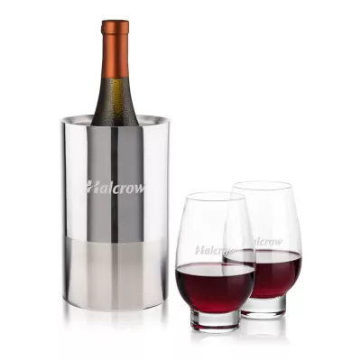 Catania Wine Cooler & Glenarden Stemless Wine Set