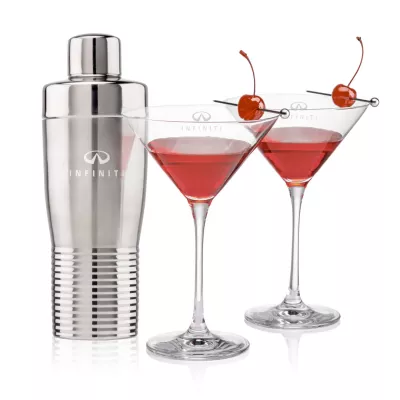Genoa Shaker & Santiago Martini Set