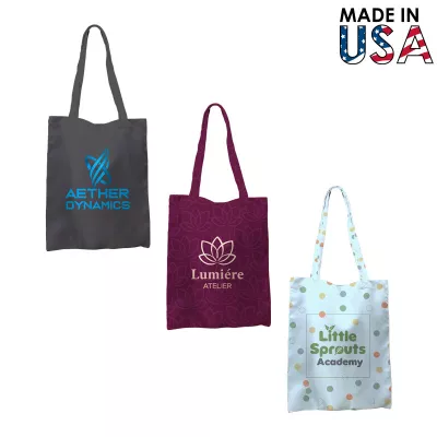 8x10 Full-Color Poly Canvas Tote Bag