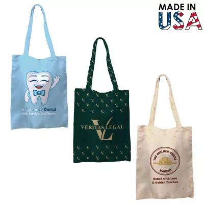 9x12 Full-Color Poly Canvas Tote Bag