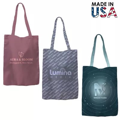 10x14 Full-Color Poly Canvas Tote Bag