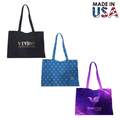 14x10 Full-Color Poly Canvas Tote Bag