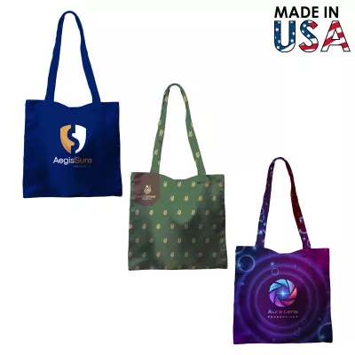 12x12 Full-Color Poly Canvas Tote Bag