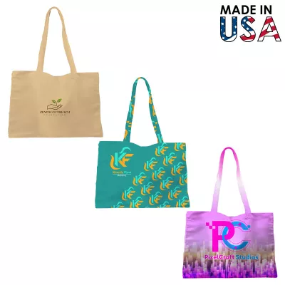 16x14 Full-Color Poly Canvas Tote Bag
