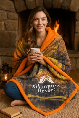 Bordeaux Luxe Sherpa Colorfusion Blanket XL