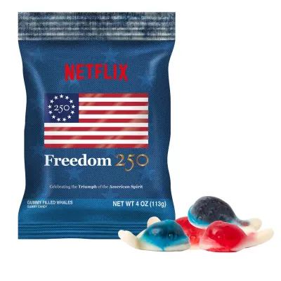 Freedom250- 4oz. Digibag-Gummy Filled Whales