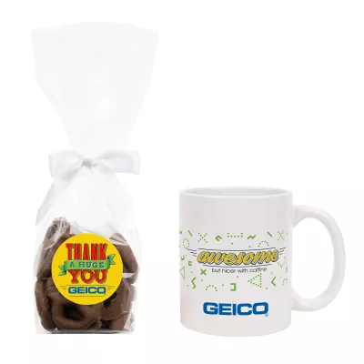 Mug Gift Set w/Milk Chocolate Mini Pretzels