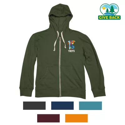 America250 ACE Men's Super Soft Whisper Fleece Full Zip Hoodie