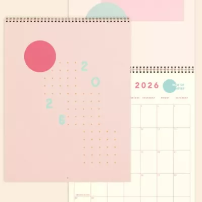 Calendar - Jumbo - Vertical - Text Weight With Color Guts