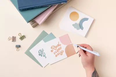 4.25"x5.5" Flat Letterpress Card