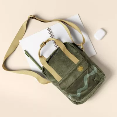Mini Crossbody Backpack (Corduroy)
