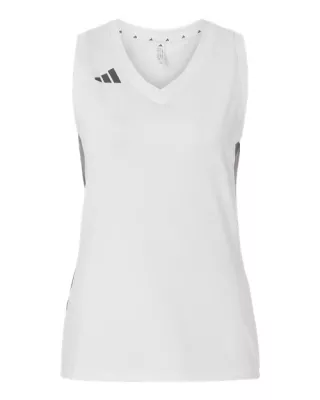 Adidas® Women's Quickset V-Neck Sleeveless Jersey Tank Top