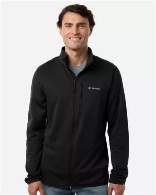 Columbia® Men's Essential Hike™ Grid Fleece Full-Zip Sweater