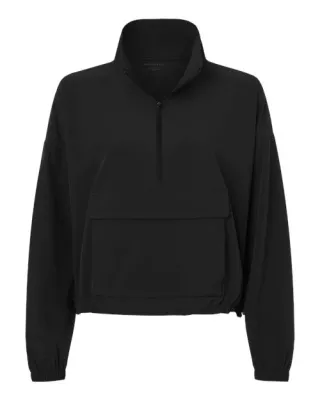 BOXERCRAFT Women's Stretch Woven Quarter-Zip Pullover Sweaters