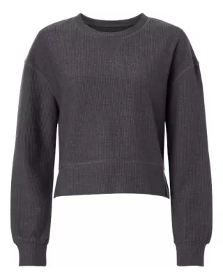 BOXERCRAFT Women's Ribbed Knit Cropped Boxy Crew Shirt