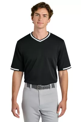 Sport-Tek® Tough Mesh V-Neck Baseball Jersey