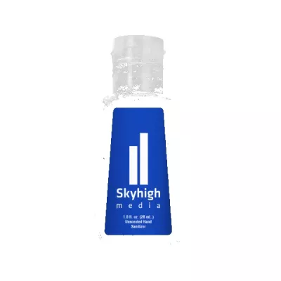 1 oz Single Color Moisture Bead Sanitizer in Trapezoid Bottle