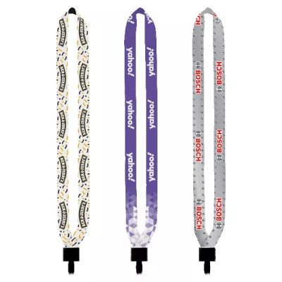 3/4" Dye-Sublimation Lanyard with Non-Swivel Plastic Hook
