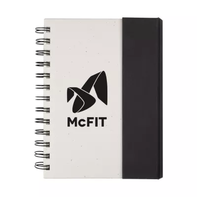 Wormer Spiral Bound Journal w/Sticky Notes