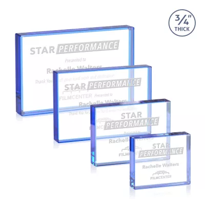 Verona Paperweight - Blue