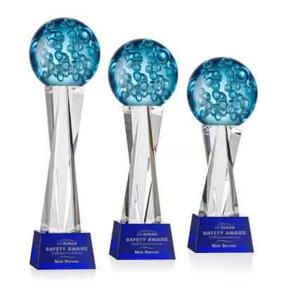 Addison Award on Grafton Base - Blue