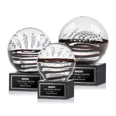 Serenity Award on Square Marble - Black