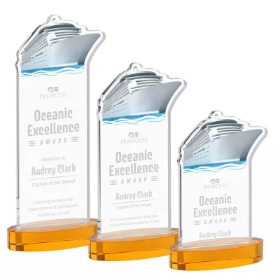 Voyager Award on Alberton Base - Amber