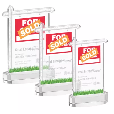Real Estate Award on Alberton Base - Clear