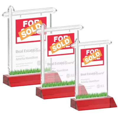 Real Estate Award - Red