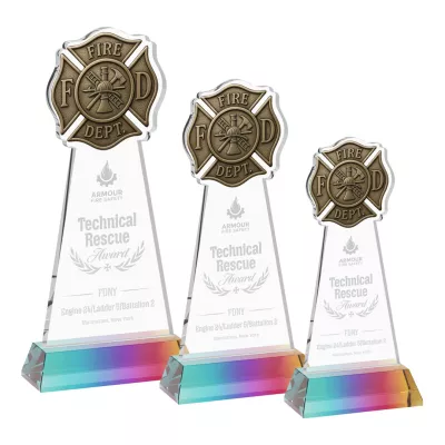 Fire Dept Award on Hartford Base - Prismatic