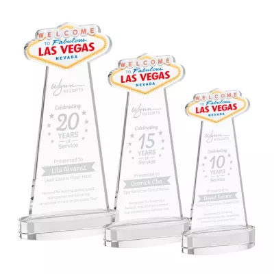 Las Vegas Award on Alberton Base - Clear
