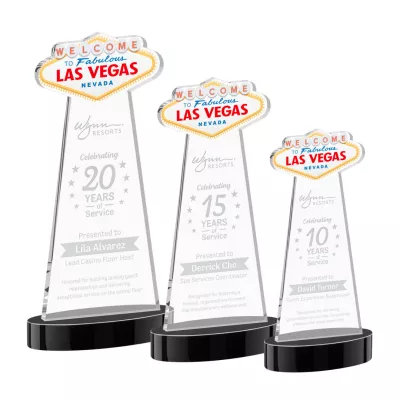 Las Vegas Award on Alberton Base - Black
