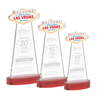 Las Vegas Award on Alberton Base - Red