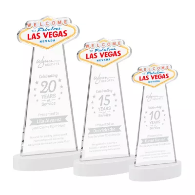 Las Vegas Award on Alberton Base - White