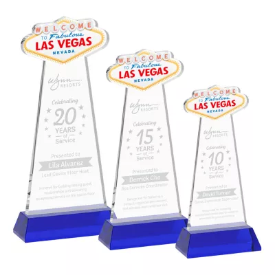 Las Vegas Award on Hartford Base - Blue