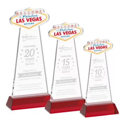 Las Vegas Award on Hartford Base - Red